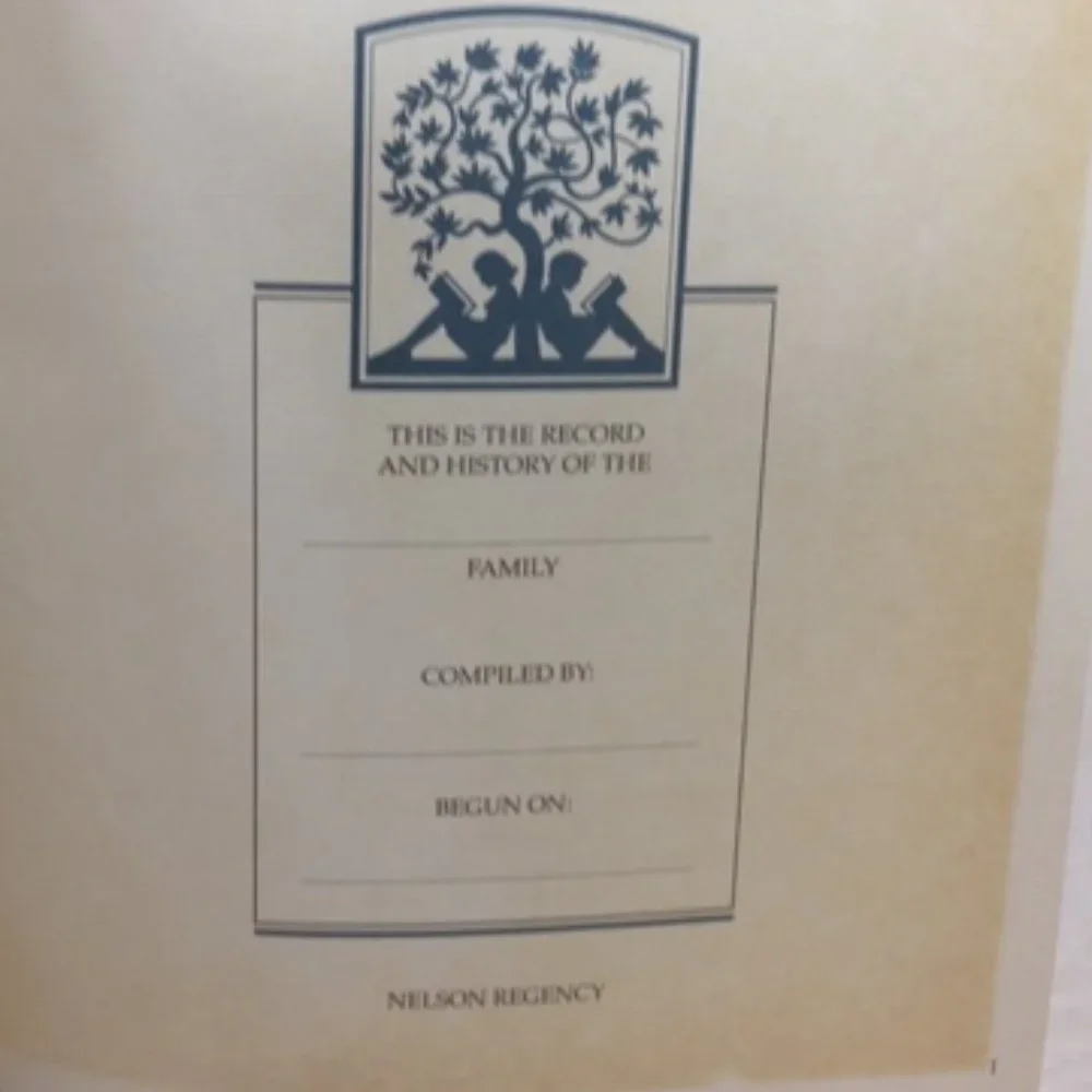 VTG 1990 Our Family-A Historical Journal, Journal about Ancestry Hardcover